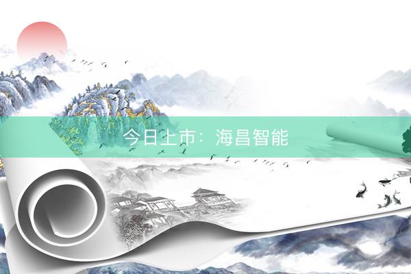 今日上市：海昌智能