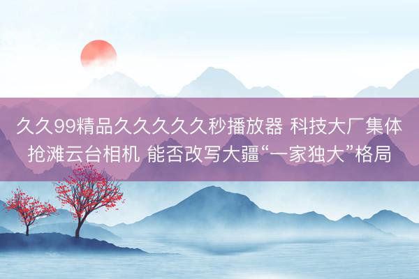 久久99精品久久久久久秒播放器 科技大厂集体抢滩云台相机 能否改写大疆“一家独大”格局