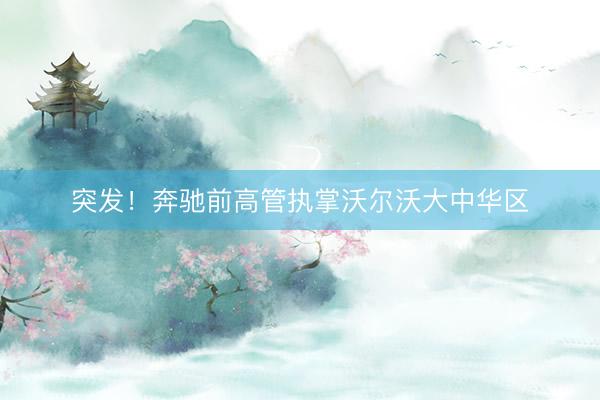 突发！奔驰前高管执掌沃尔沃大中华区